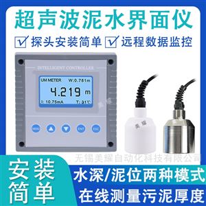 工业在线超声波污泥界面仪 盘装式 壁挂式