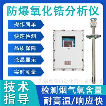 防爆氧化锆分析仪锅炉烟道探头氧含量检测仪