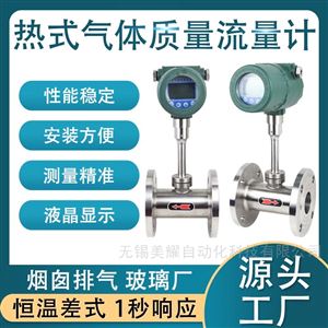 热式气体质量流量计高精度数显插入式管道式
