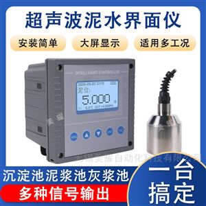 在线超声波泥水界面仪 测量污泥厚度检测仪
