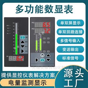 数字显示调节仪 二次表 智能单光柱测控仪