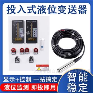 工业在线投入式液位计污水池水箱液位变送器