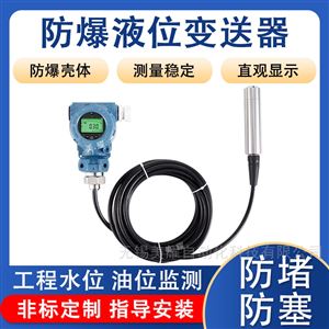 工业在线投入式液位变送器 污水池液位计