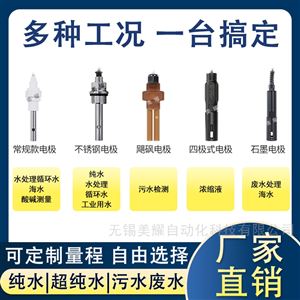 工业在线电导率仪EC计检测仪纯水电极TDS计