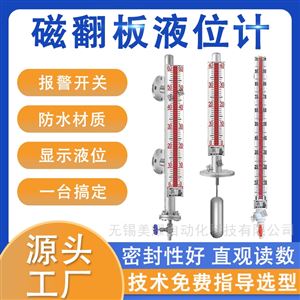 磁翻板液位计磁性浮子水位油位计传感器